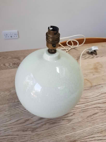 Photo of free Table lamp - round porcelain (Northfields, Ealing W5) #1