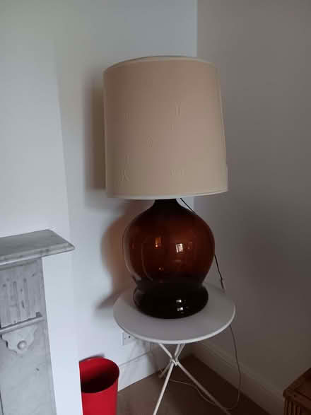 Photo of free Large glass lamp base and shade (Golden Triangle NR2) #2