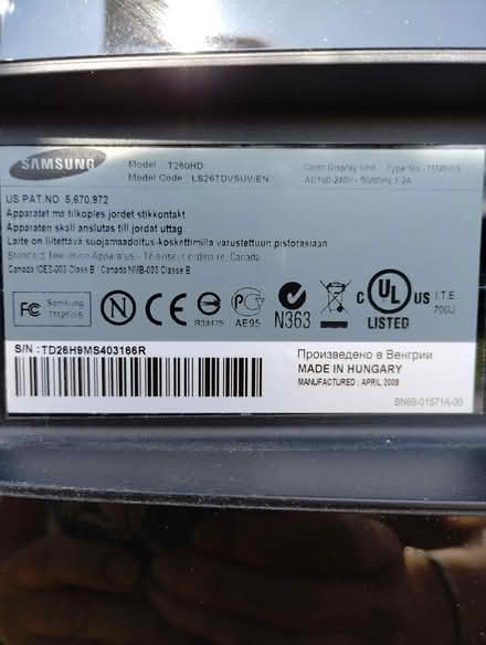 Photo of free Samsung 26" TV (B91 - Central Solihull) #1