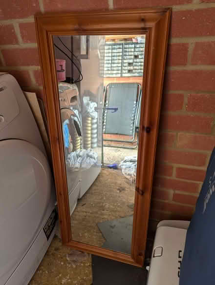 Photo of free Pine mirror - 103cm x 42cm (Wokingham RG41) #1