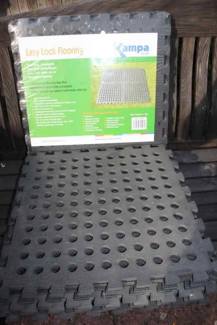 Photo of free 12 Easy lock rubber floor tiles (Farnham GU9) #1