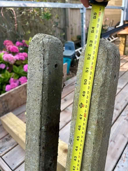 Photo of free 2 x 4” concrete fence posts (BA2 5) #2