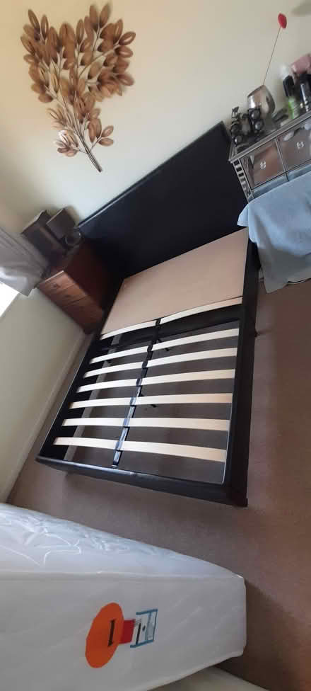 Photo of free Double bed and mattress (Northampton, blackthorn) #1