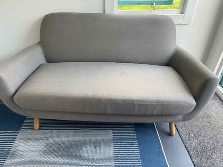 Photo of free Small grey sofa (SL4 4) #1