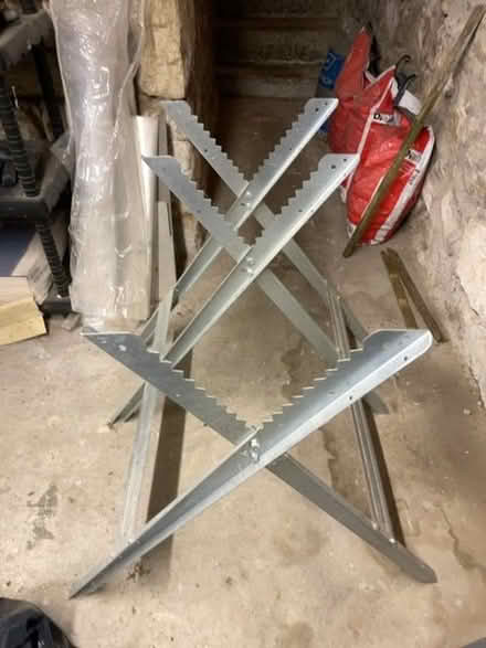 Photo of free Galvanised steel sawhorse (Central Lancaster LA1) #1