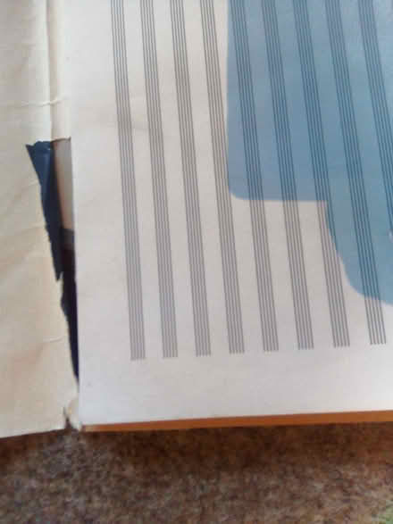 Photo of free A3 sized music manuscript pad (Boroughbridge YO51) #2