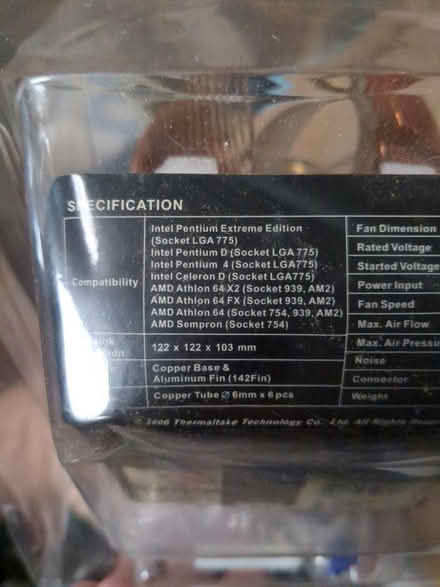 Photo of free Heat sink and fan for Socket LGA775 (near Rt 9 Stop and Shop) #2