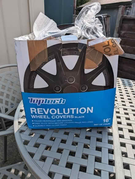 Photo of free Black wheel covers 16" (Steventon OX13) #1