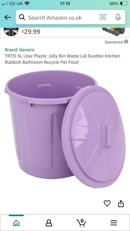 Photo of Plastic bin with lid (Biddenham, Bedford) #1