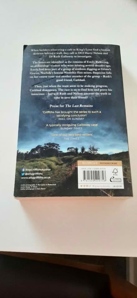 Photo of free Elly Griffiths. The Last Remains (WR14 Malvern) #2