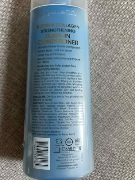 Photo of free Giovanni Biotin & Collagen Leave In (Midtown on Elmendorf, Kingston) #2