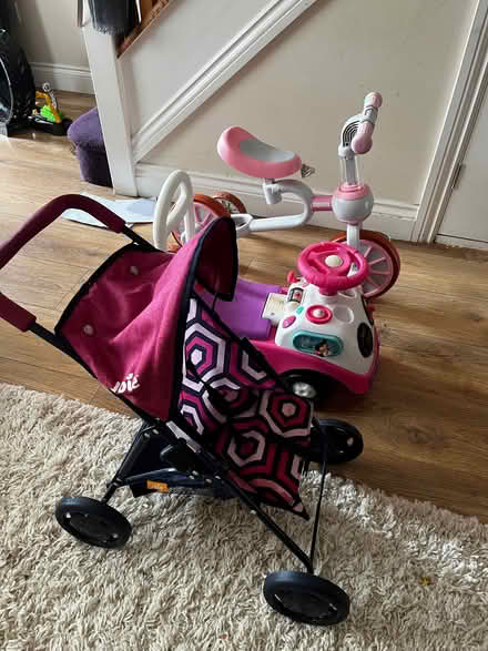 Photo of free Children’s bike and toy pushchair (Oakwood Park DE21) #1