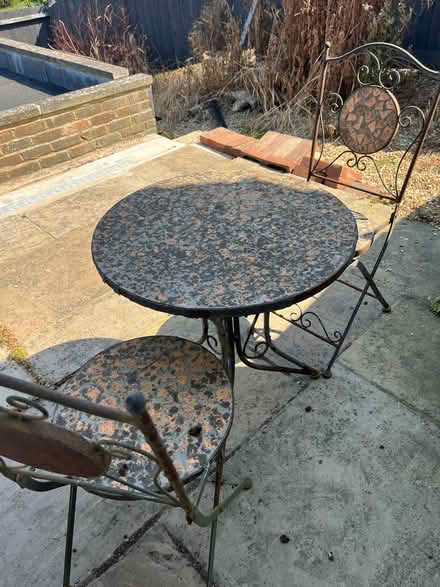 Photo of free Bistro table & chair set (Polegate BN24) #2