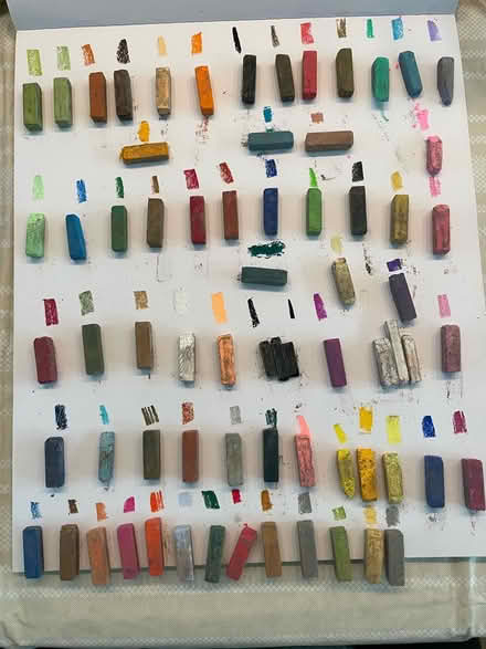 Photo of free Chalk pastels sampler platter (Mt View near Springer / Cuesta) #1