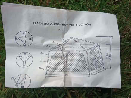 Photo of free Gazebo with Poles (Cromford DE4) #2