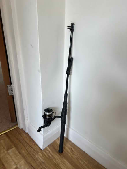 Photo of free Collapsible fishing rod, weights and hooks (Knotty Green HP9) #1