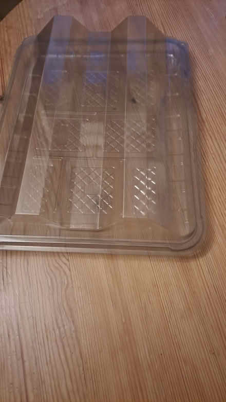 Photo of free Large plastic sandwich platters x5 (Dodleston CH4) #1