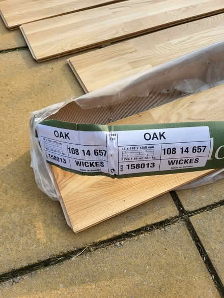 Photo of free Oak laminate flooring (Rainford Junction WA11) #2