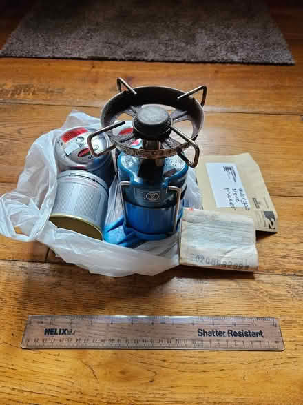 Photo of free old camping stove and gas (Otley) #2