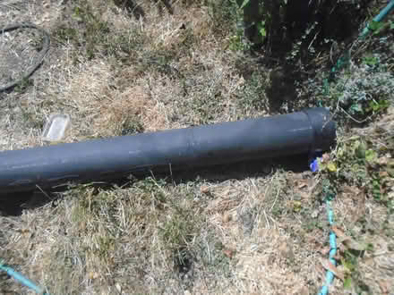 Photo of free 7"d 7' long black plastic cylinder (longfellow n oakland) #3