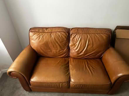 Photo of free 2 seater leather chair (Bisland drive) #2
