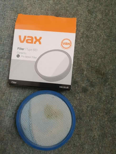 Photo of free Vax hoover filter Type 88 (Canons Corner HA7) #1
