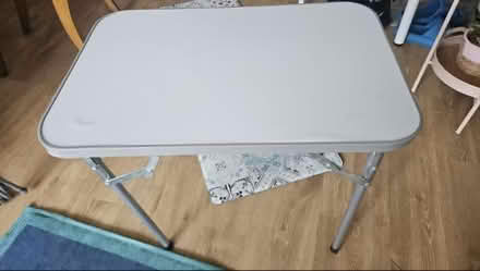 Photo of free Small table + shower curtain rail (Gallions Reach) #1