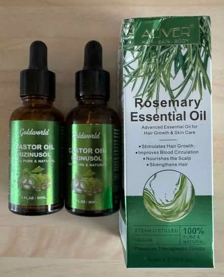 Photo of free Rosemary essential oil & castor oil (Gleneagles area, Wboro NN8) #1