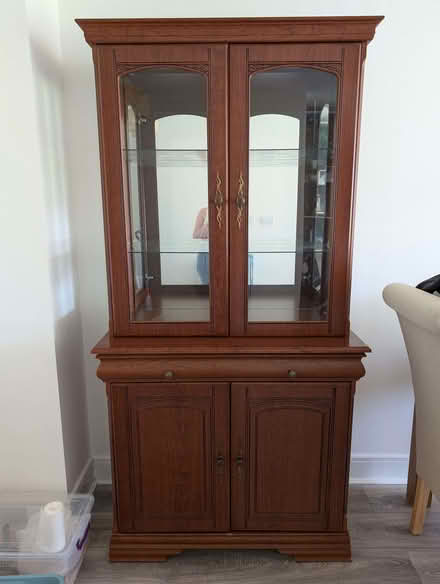 Photo of free Tall display cabinet (Tanfield NE16) #1