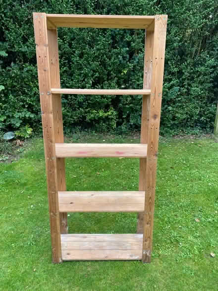 Photo of free Tall wood shelves (Merrow GU1) #1