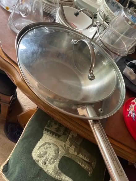 Photo of free Wok with lid - stainless steal (Worthing BN11) #1