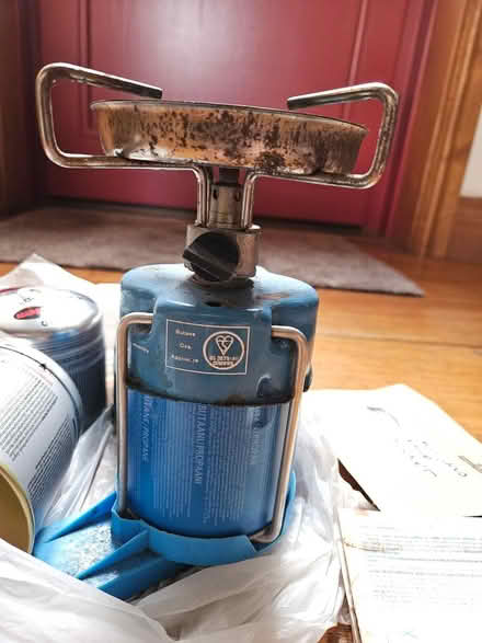 Photo of free old camping stove and gas (Otley) #1