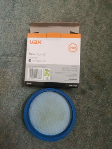 Photo of free Vax hoover filter Type 88 (Canons Corner HA7) #2