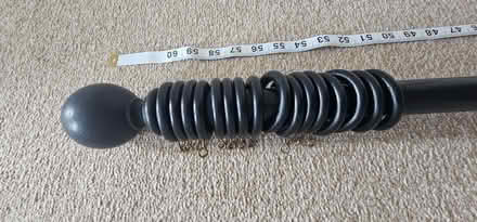 Photo of free Curtain Pole / Rail - black wooden (Hailsham BN27) #1