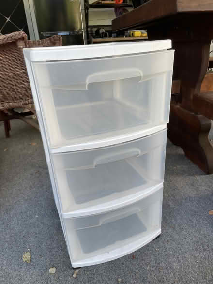 Photo of free Narrow plastic bin on wheels (Los Altos Hills) #1
