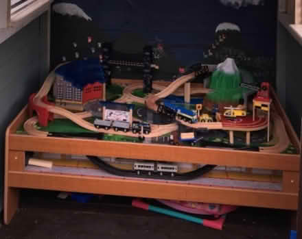 Photo of free Wooden train set with table (Breaston Derby) #2