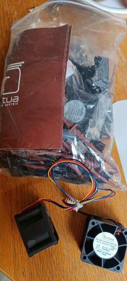 Photo of free 4x4x2.8cm 12V DC fans + mounting (Aldershot, GU12) #1