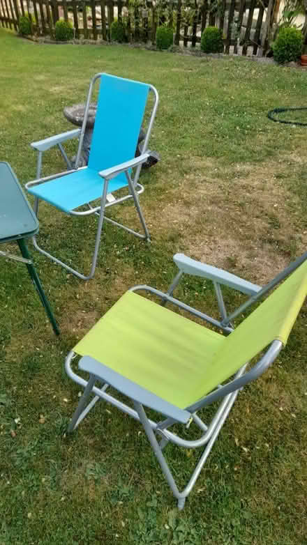 Photo of free 4 picnic chairs and table (Whissendine) #3