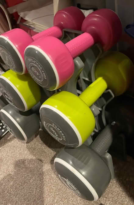 Photo of free Set of 6 dumbbells (Cockerham LA2) #2