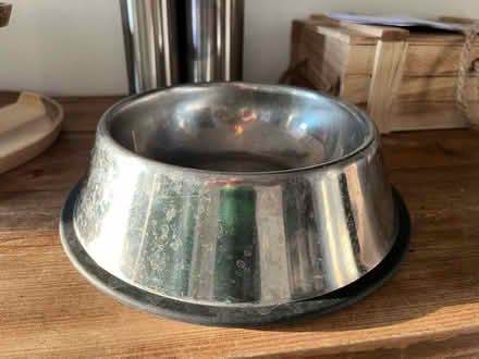 Photo of free Large metal dog bowl (South Acton W3) #2