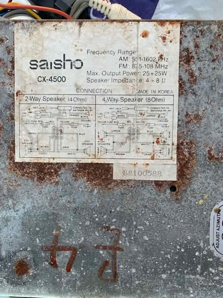 Photo of free Saisho vintage car radio cassette (Preston PR2 8W) #1