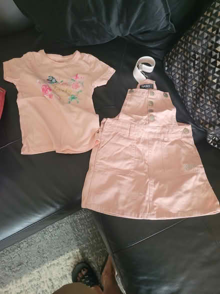 Photo of free Dungaree style pink denim dress (Slough, SL2 2QA) #1
