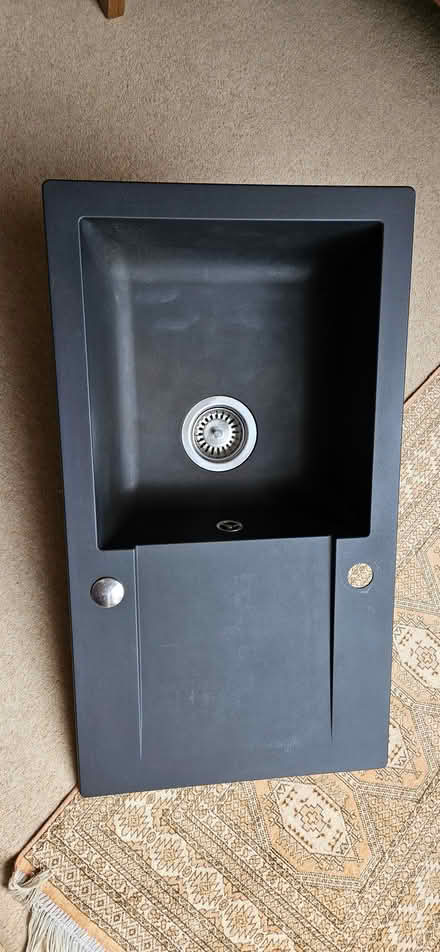 Photo of free Sink unit, black non-metal (Worcester) #1
