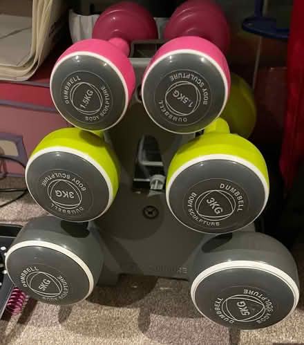 Photo of free Set of 6 dumbbells (Cockerham LA2) #1