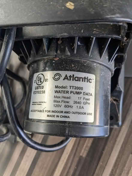 Photo of free Pond water pump (Cambrian area of San Jose) #2