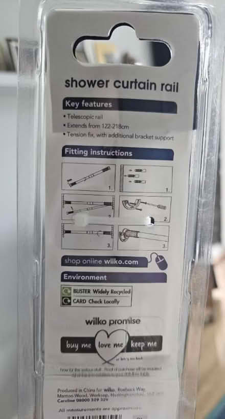 Photo of free Small table + shower curtain rail (Gallions Reach) #3