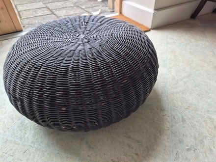 Photo of free Round wicker stool (Clanbrassil Street Dublin 8)