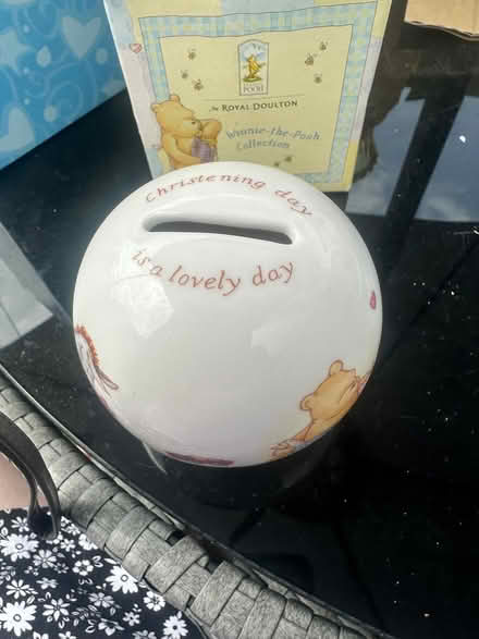 Photo of free Winnie the Pooh christening piggy bank (Monkwick CO2) #1