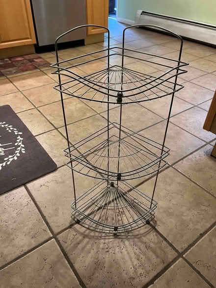 Photo of free Metal corner stand/shelves (Gardner near Friendly’s) #2