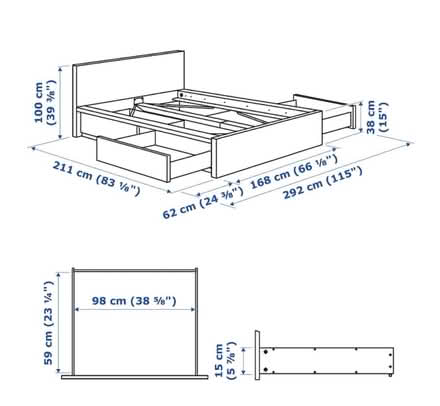 Photo of free Queen size bed frame (no mattress) (Ashby) #3